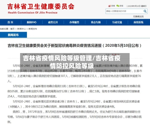 吉林省疫情风险等级管理/吉林省疫情防控风险等级-第1张图片