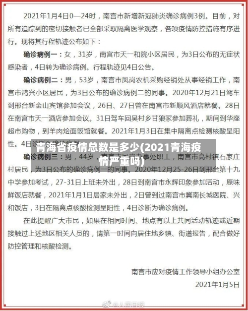 青海省疫情总数是多少(2021青海疫情严重吗)-第1张图片