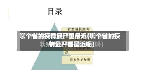 哪个省的疫情最严重最近(哪个省的疫情最严重最近呢)-第3张图片