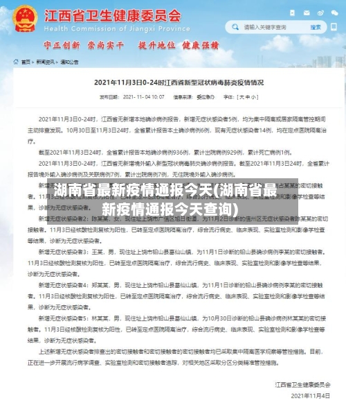 湖南省最新疫情通报今天(湖南省最新疫情通报今天查询)-第2张图片