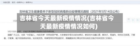 吉林省今天最新疫情情况(吉林省今天最新疫情情况如何)-第3张图片