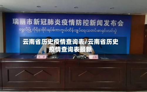 云南省历史疫情查询表/云南省历史疫情查询表最新-第1张图片