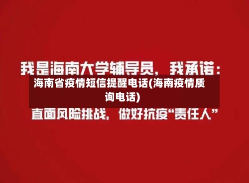 海南省疫情短信提醒电话(海南疫情质询电话)-第2张图片