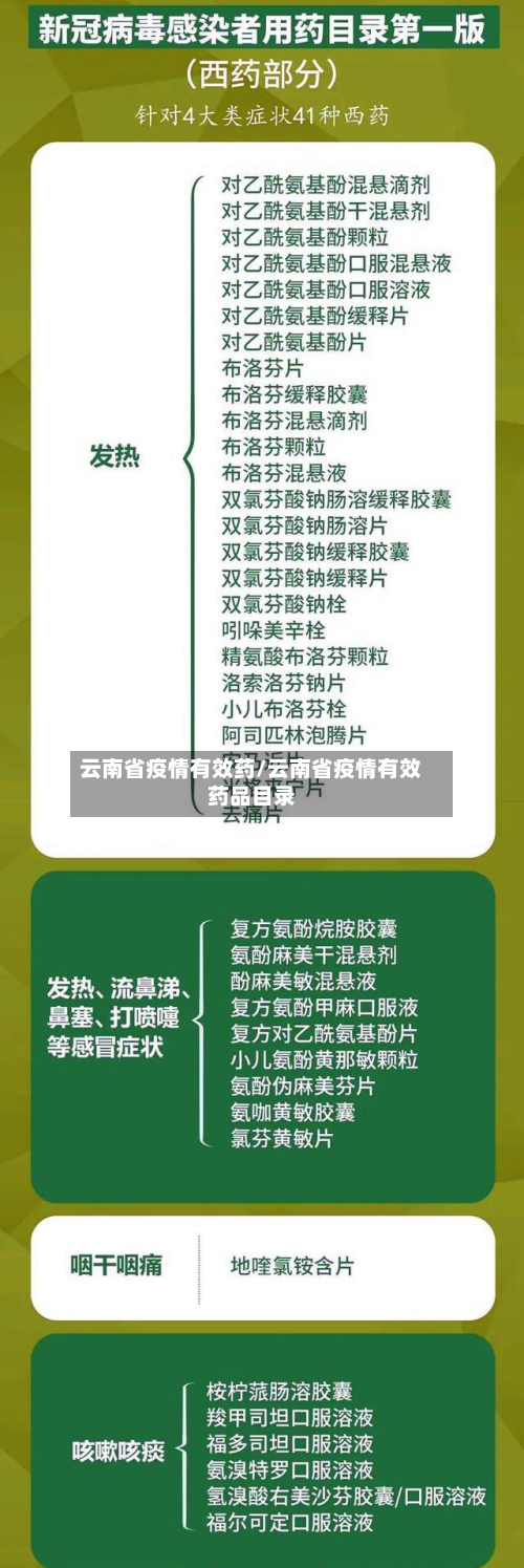 云南省疫情有效药/云南省疫情有效药品目录-第2张图片