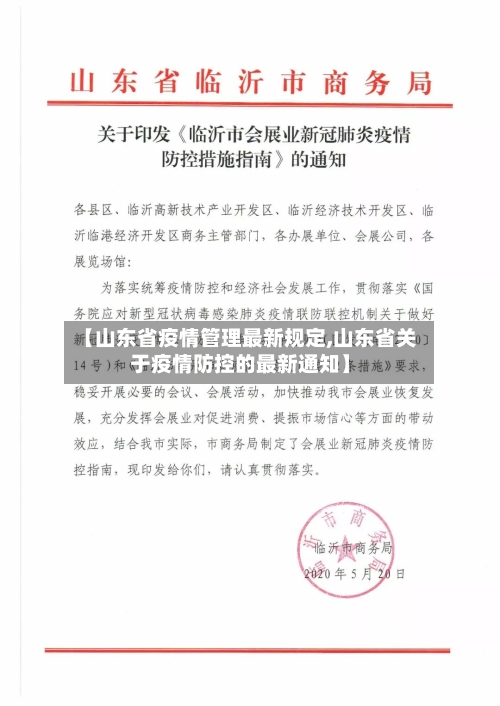 【山东省疫情管理最新规定,山东省关于疫情防控的最新通知】-第2张图片