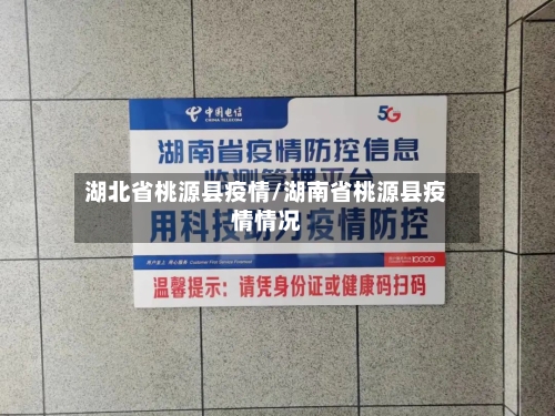 湖北省桃源县疫情/湖南省桃源县疫情情况-第1张图片