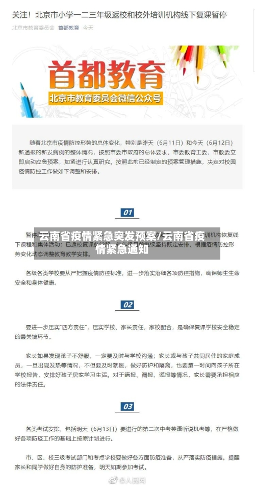 云南省疫情紧急突发预案/云南省疫情紧急通知-第1张图片