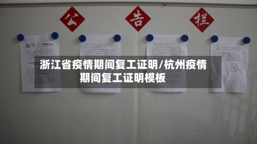 浙江省疫情期间复工证明/杭州疫情期间复工证明模板-第3张图片