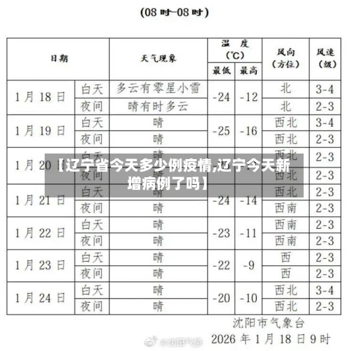 【辽宁省今天多少例疫情,辽宁今天新增病例了吗】-第1张图片