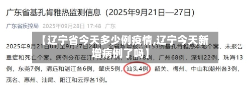 【辽宁省今天多少例疫情,辽宁今天新增病例了吗】-第3张图片