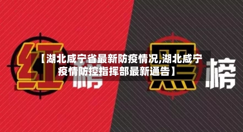 【湖北咸宁省最新防疫情况,湖北咸宁疫情防控指挥部最新通告】-第2张图片