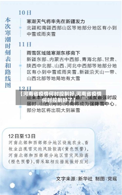 【河南省疫情何时控制好,河南省疫情何时控制好了】-第1张图片