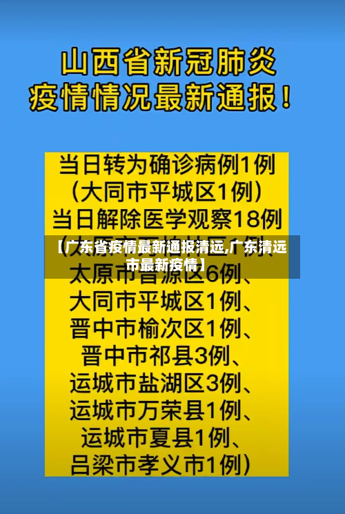 【广东省疫情最新通报清远,广东清远市最新疫情】-第1张图片