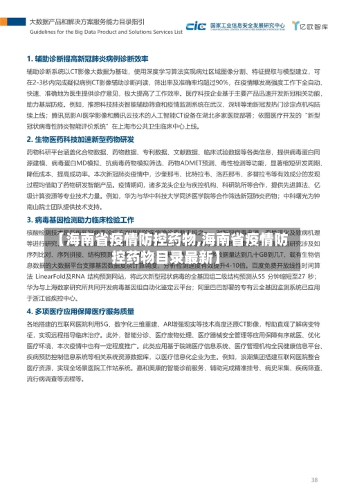 【海南省疫情防控药物,海南省疫情防控药物目录最新】-第2张图片