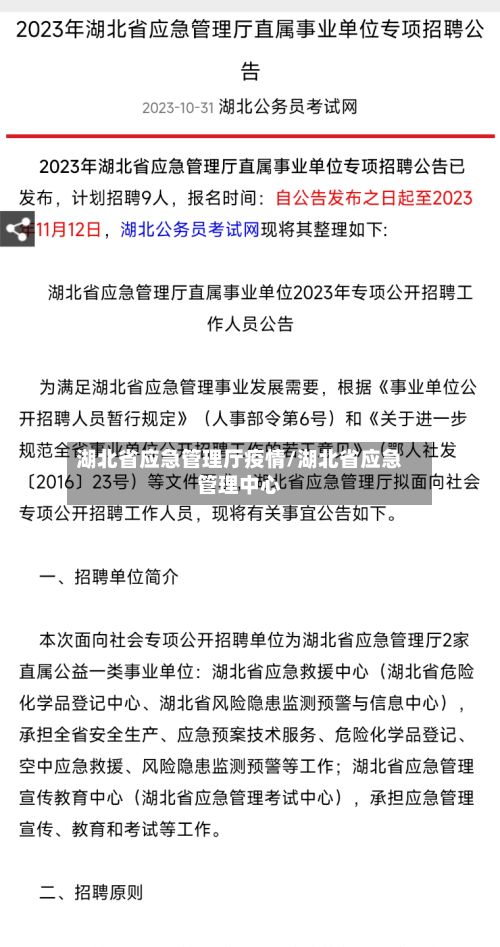 湖北省应急管理厅疫情/湖北省应急管理中心-第2张图片