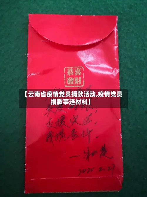 【云南省疫情党员捐款活动,疫情党员捐款事迹材料】-第3张图片