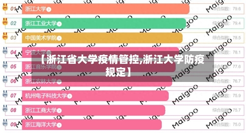 【浙江省大学疫情管控,浙江大学防疫规定】-第3张图片