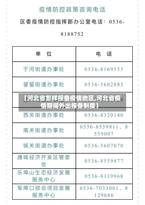 【河北省怎样报备疫情地区,河北省疫情期间外出报备制度】-第2张图片