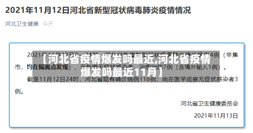 【河北省疫情爆发吗最近,河北省疫情爆发吗最近11月】-第2张图片