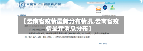 【云南省疫情最新分布情况,云南省疫情最新消息分布】-第2张图片