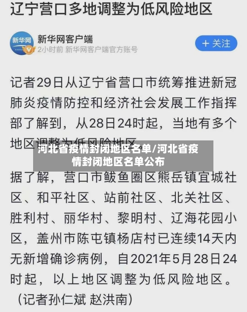 河北省疫情封闭地区名单/河北省疫情封闭地区名单公布-第1张图片