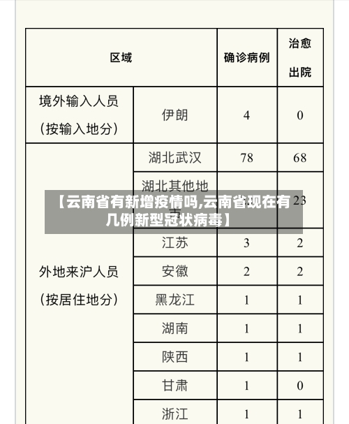 【云南省有新增疫情吗,云南省现在有几例新型冠状病毒】-第2张图片