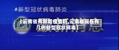 【云南省有新增疫情吗,云南省现在有几例新型冠状病毒】-第1张图片