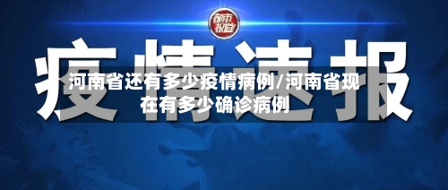 河南省还有多少疫情病例/河南省现在有多少确诊病例-第1张图片
