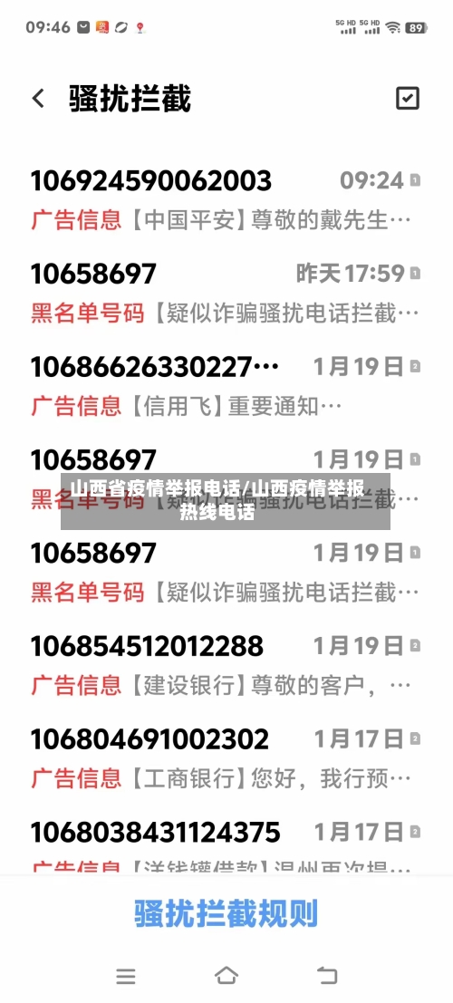 山西省疫情举报电话/山西疫情举报热线电话-第1张图片