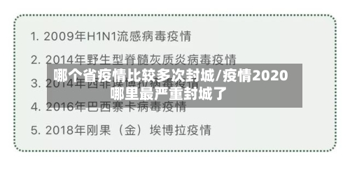 哪个省疫情比较多次封城/疫情2020哪里最严重封城了-第2张图片