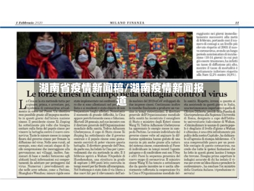 湖南省疫情新闻稿/湖南疫情新闻报道-第1张图片