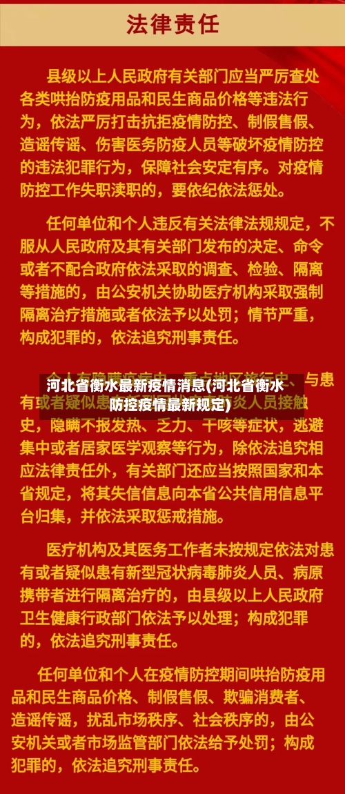 河北省衡水最新疫情消息(河北省衡水防控疫情最新规定)-第1张图片