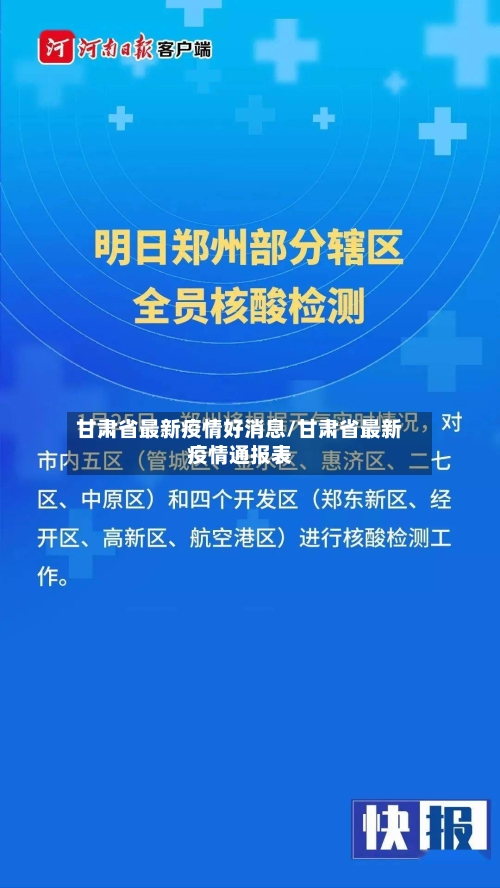 甘肃省最新疫情好消息/甘肃省最新疫情通报表-第3张图片