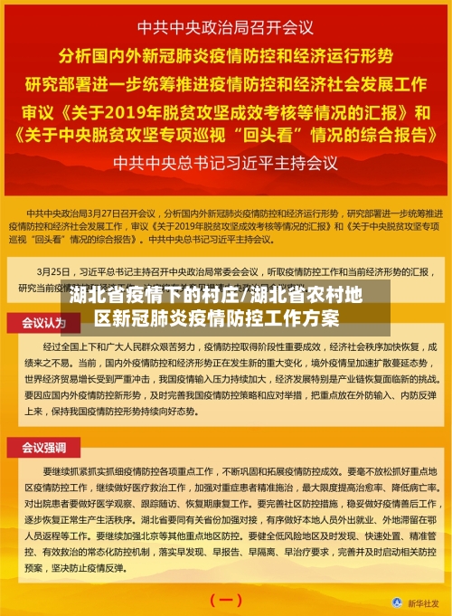湖北省疫情下的村庄/湖北省农村地区新冠肺炎疫情防控工作方案-第1张图片
