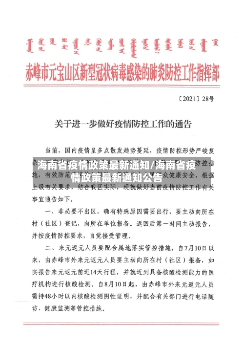 海南省疫情政策最新通知/海南省疫情政策最新通知公告-第2张图片