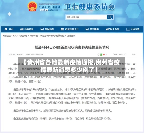 【贵州省各地最新疫情通报,贵州省疫情最新消息多少例了】-第3张图片