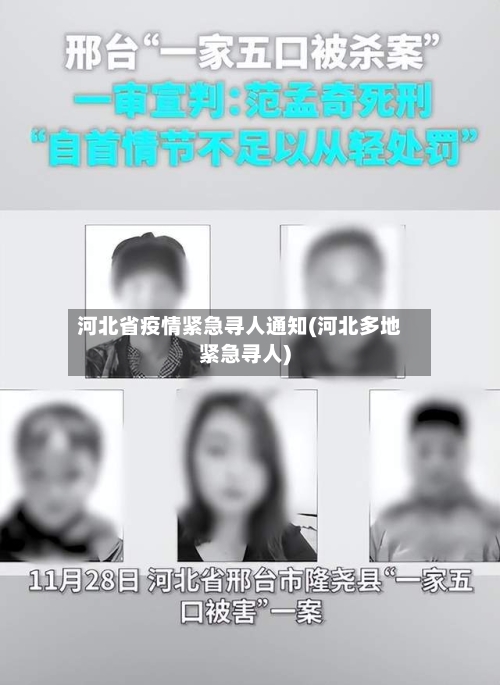 河北省疫情紧急寻人通知(河北多地紧急寻人)-第1张图片