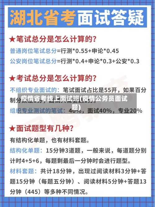 疫情省考线上面试班(疫情公务员面试题)-第1张图片
