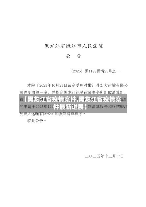 【黑龙江省疫情案件,黑龙江省疫情案件最新进展】-第3张图片
