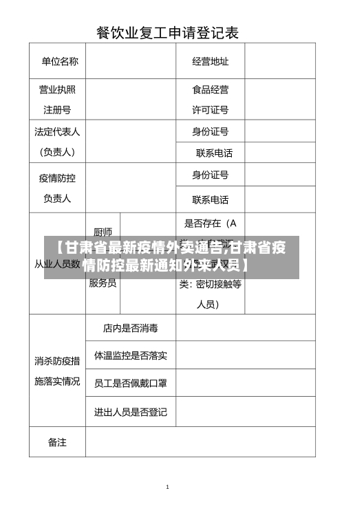 【甘肃省最新疫情外卖通告,甘肃省疫情防控最新通知外来人员】-第1张图片