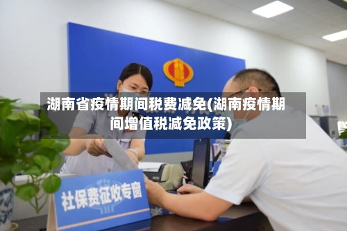 湖南省疫情期间税费减免(湖南疫情期间增值税减免政策)-第1张图片