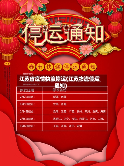 江苏省疫情物流停运(江苏物流停运通知)-第1张图片
