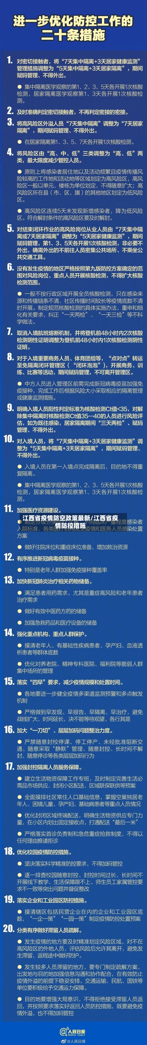 江西省疫情防空政策最新/江西省疫情防控措施-第1张图片