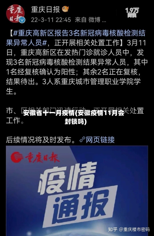 安徽省十一月疫情(安徽疫情11月会封锁吗)-第1张图片