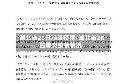湖北省28日肺炎疫情/湖北省28日肺炎疫情情况-第1张图片