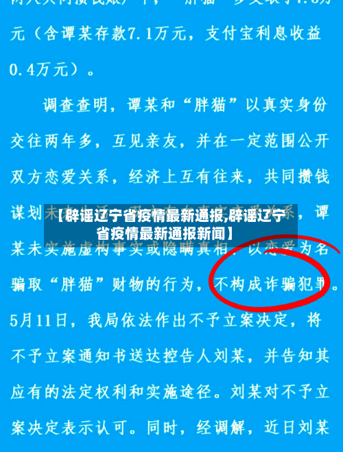 【辟谣辽宁省疫情最新通报,辟谣辽宁省疫情最新通报新闻】-第1张图片