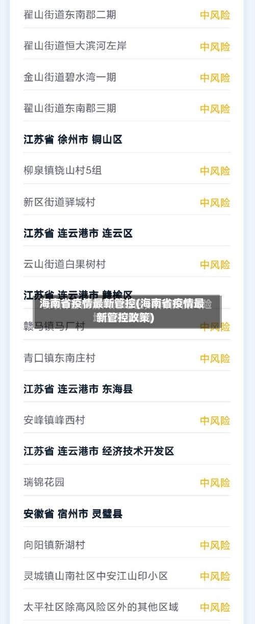 海南省疫情最新管控(海南省疫情最新管控政策)-第1张图片