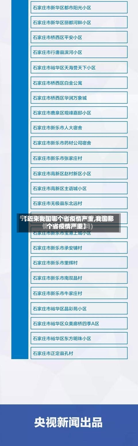 【近来我国哪个省疫情严重,我国那个省疫情严重】-第1张图片