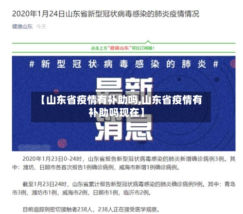 【山东省疫情有补助吗,山东省疫情有补助吗现在】-第1张图片