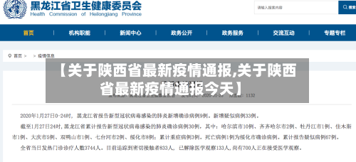 【关于陕西省最新疫情通报,关于陕西省最新疫情通报今天】-第2张图片